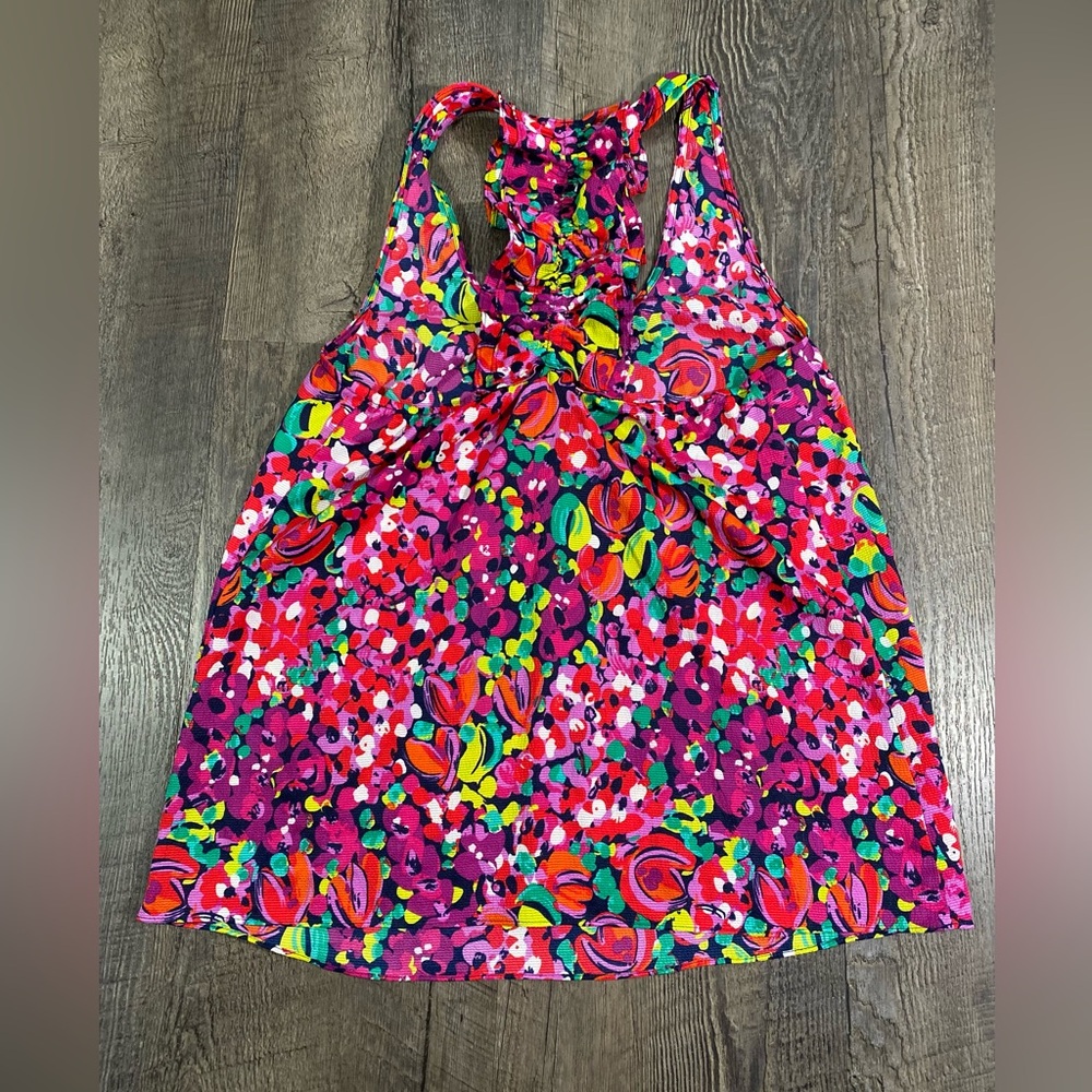 LILLY PULITZER Ruffle Racerback Top